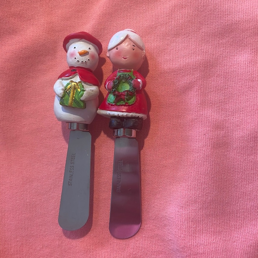 Stainless Steel 5” christmas knivesX two